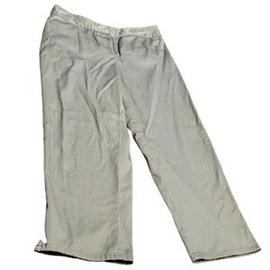 Shape FX by Newport News Size 4 Gray Light Sage Green Control Top Capri Pants